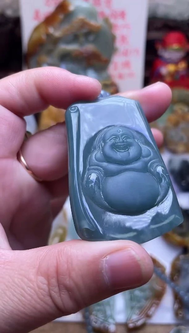 颈饰未镶嵌翡翠佛公