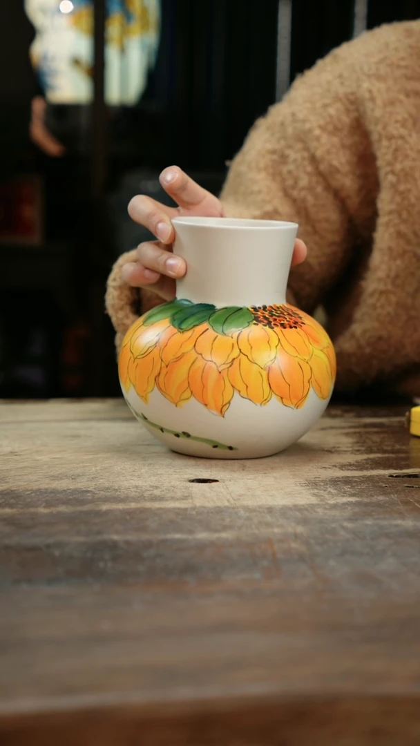 【闪购商品】瓷片景德镇纯手工釉下彩精品花瓶