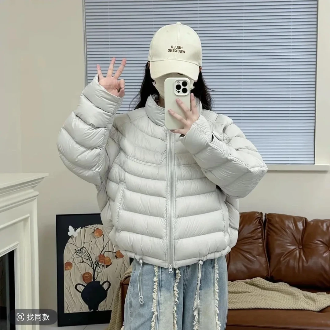 【现货+运费险】爆款的排骨棉服2025女新款秋冬时尚立领韩版宽松百