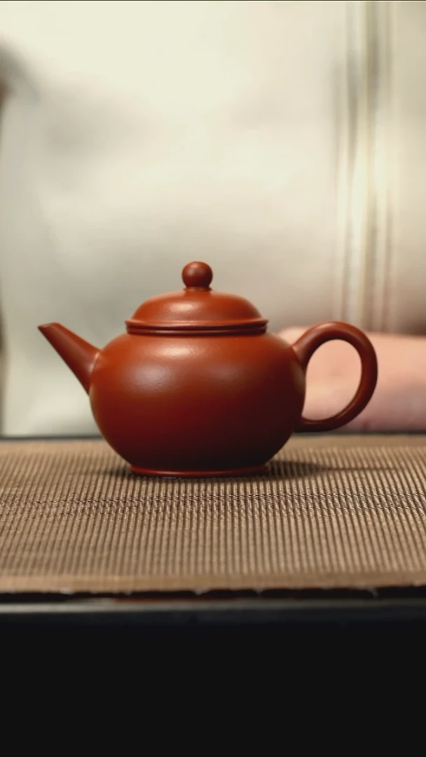 紫砂茶盏朱泥水平115CC