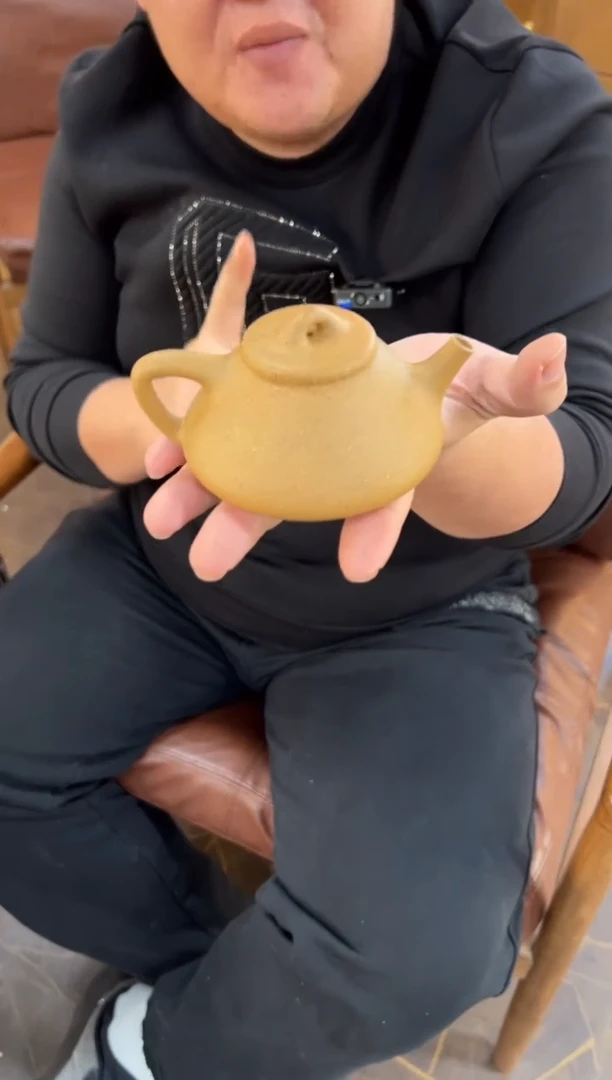 【闪购商品】紫砂茶壶【头哥手工壶】子冶石瓢黄金段光素