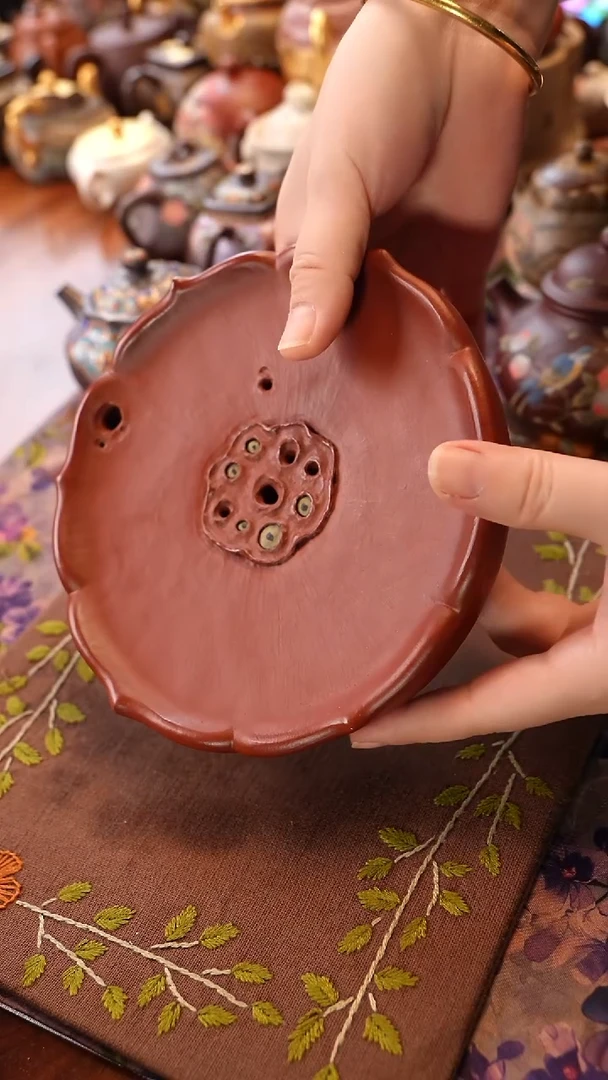 茶壶紫砂朱泥储水壶承