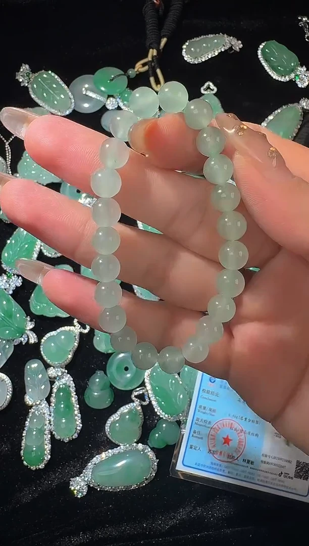 未镶嵌手链石英质玉珠串