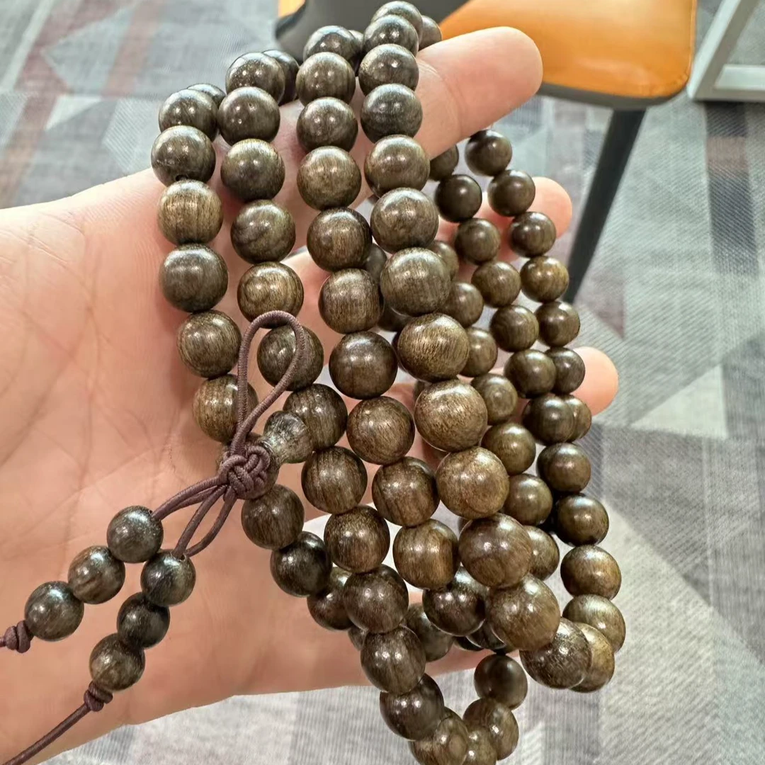 2421 阴沉木金丝0.8*108颗