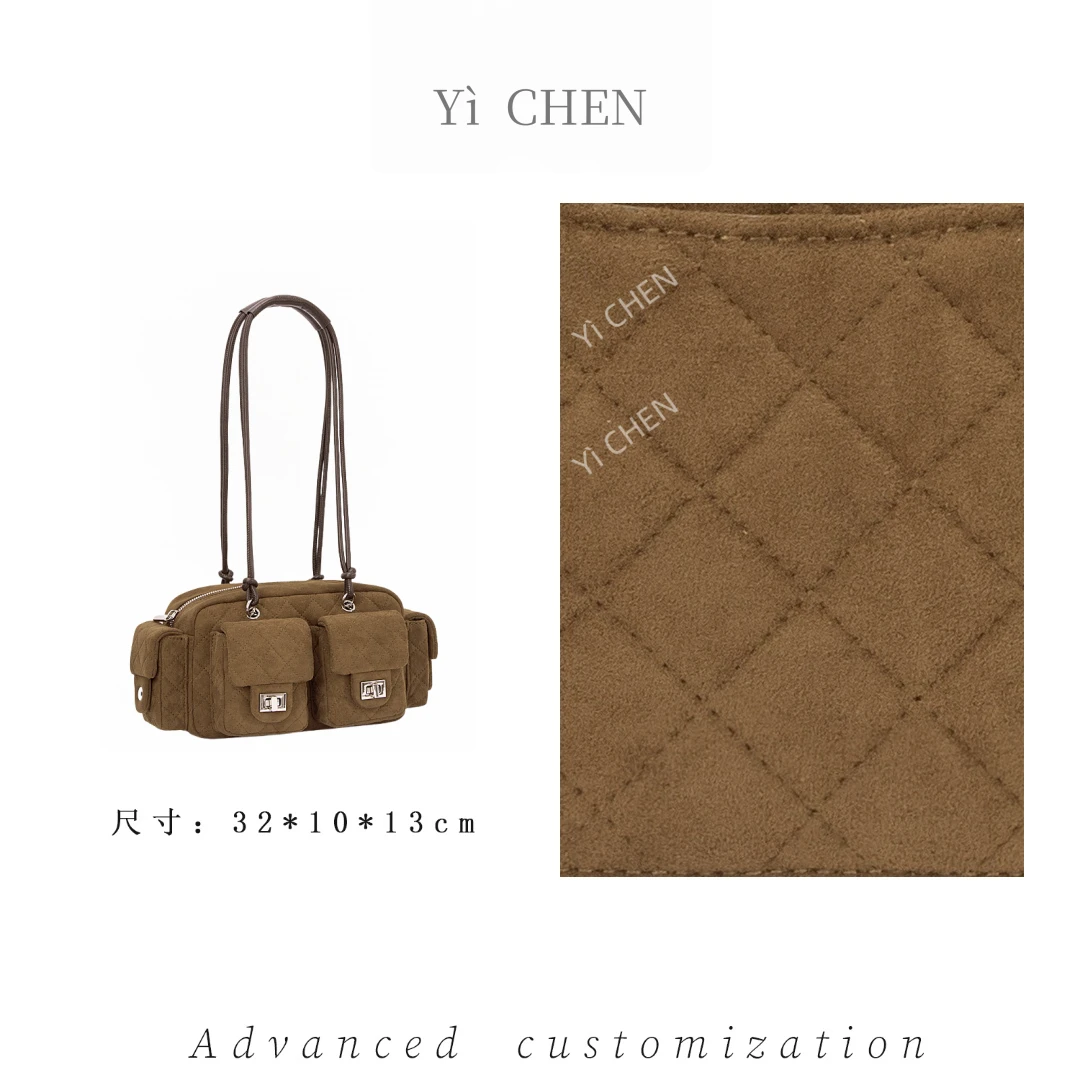 【Yì CHEN】ZT-D8062-中古棕 时尚女士新款手提单肩斜挎包