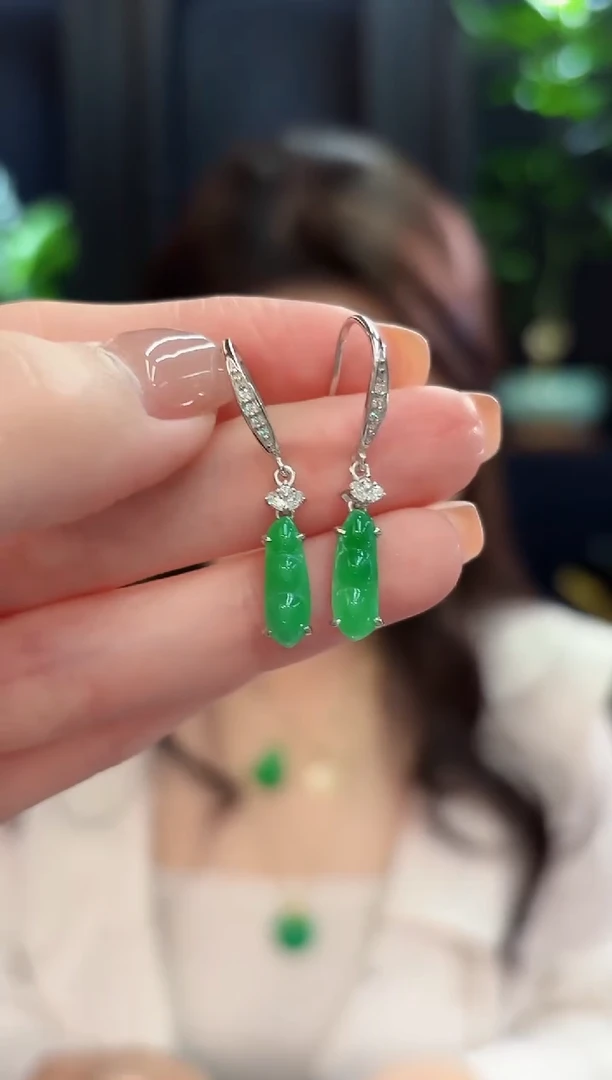 未镶嵌翡翠耳饰 缅甸A货/支持复检/一件