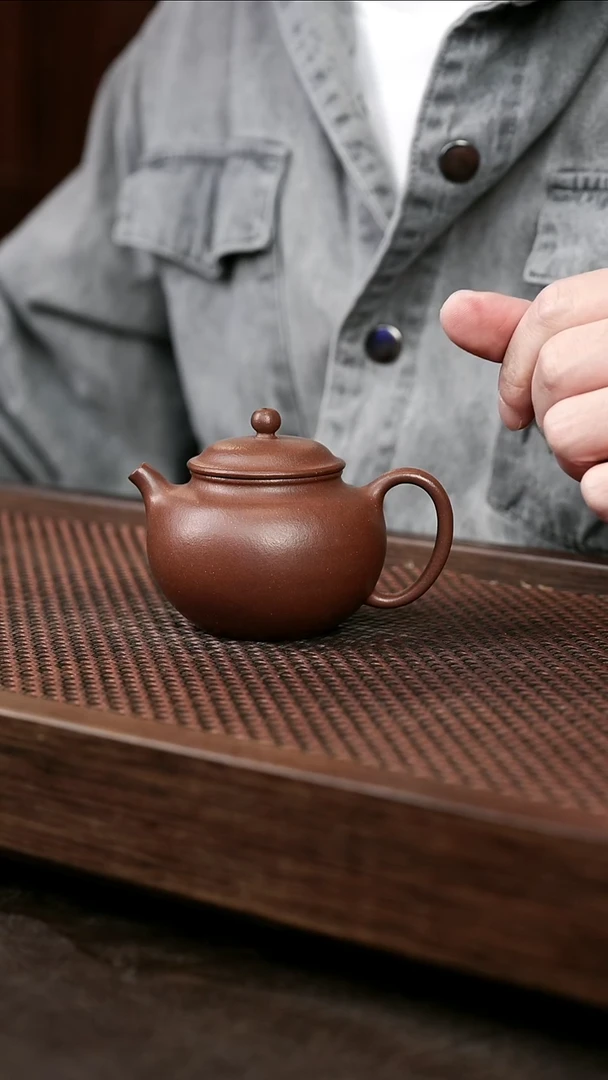 茶壶紫砂紫泥小莲子