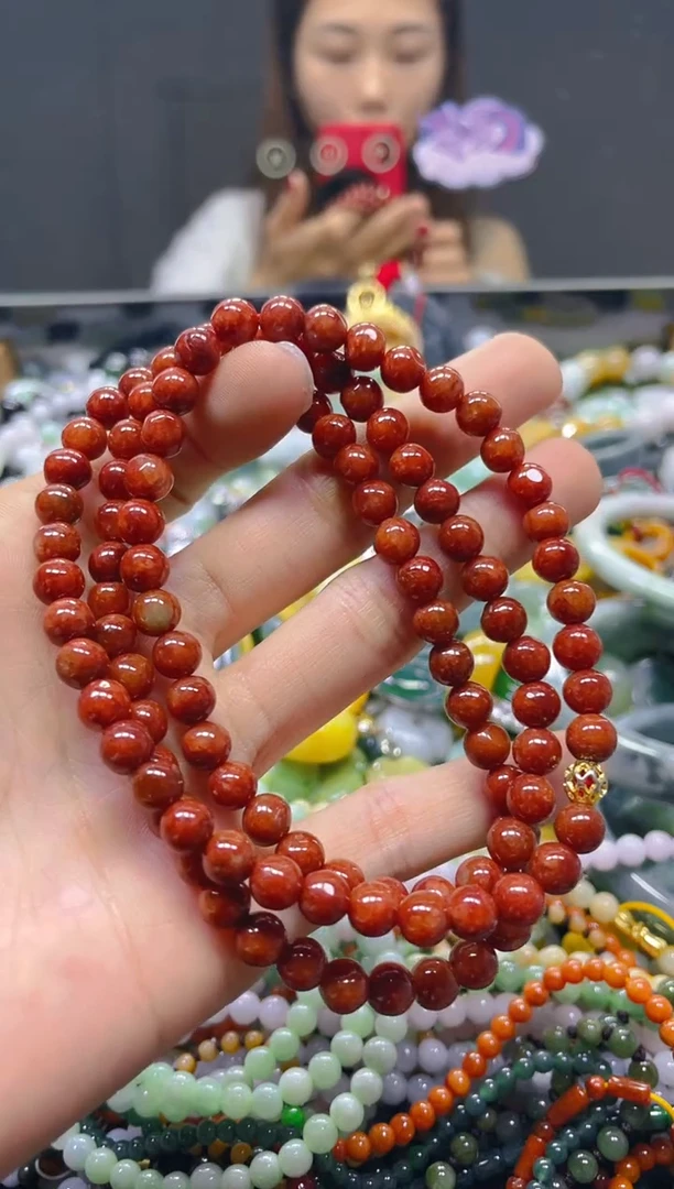 颈饰未镶嵌翡翠5MM/N/翡翠A货，一件也是批发价