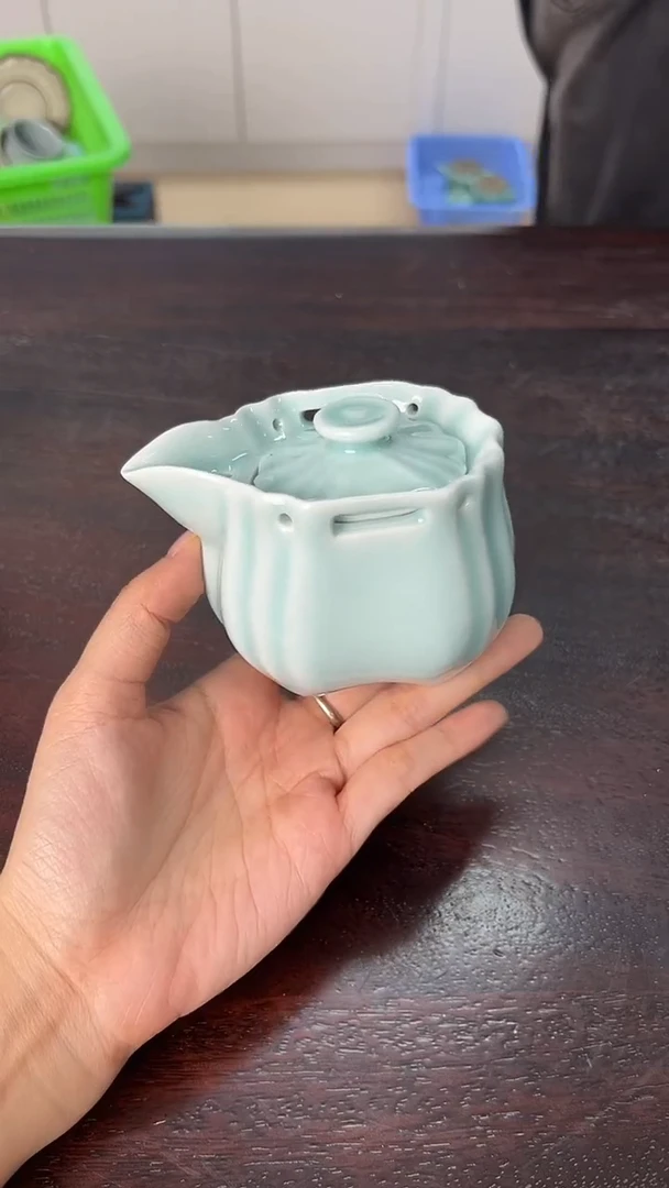 龙泉云间青瓷小米茶器
