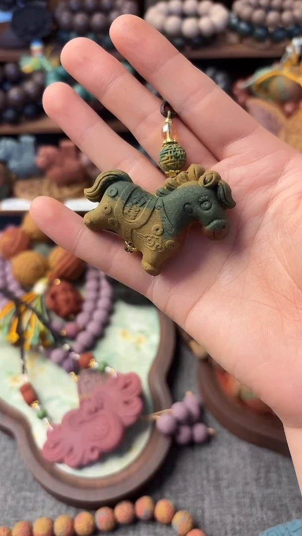 泥塑甜橙玉兰马上有钱香牌一个