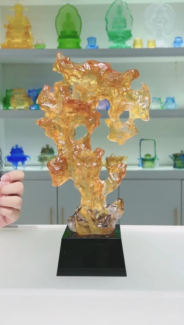 手工艺品琉璃古法琉璃太湖石