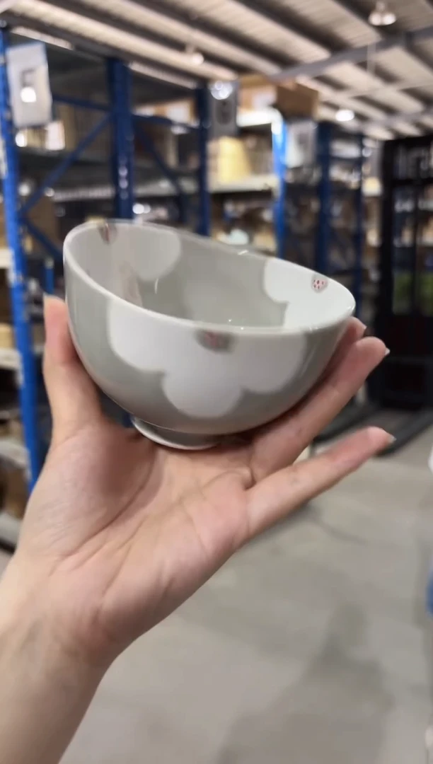 瓷ボタニカ おたま碗 小 灰色ボタニカ おたま碗 小 灰色