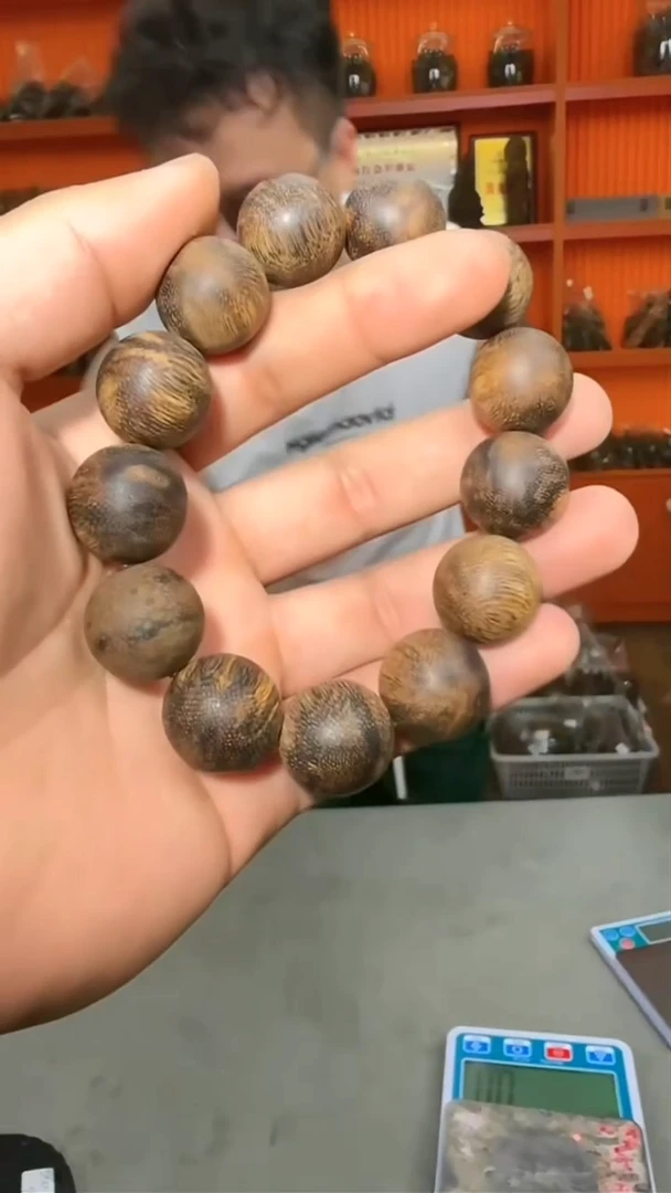 沉香手串65号沉水单圈55g+1.9多样性发一