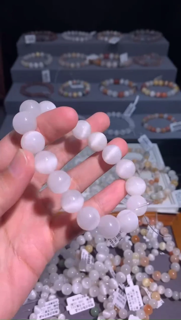 未镶嵌手串水晶40号链接 卡12咪+