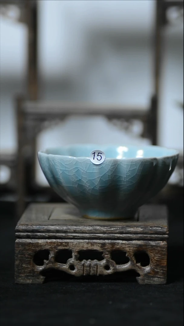 15号超大花口杯清凉寺汝瓷