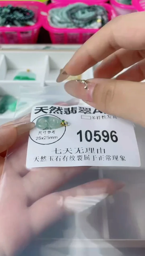 翡翠未镶嵌颈饰10596