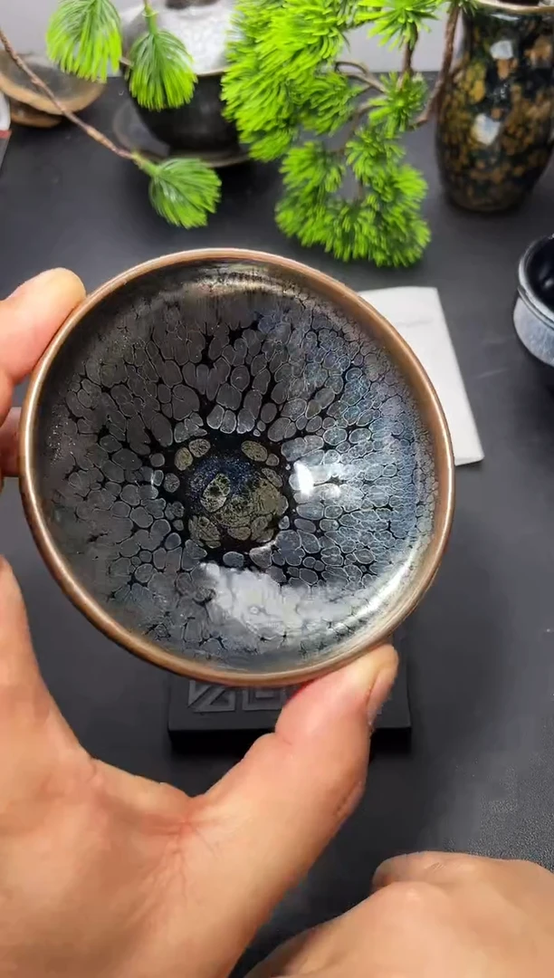 茶盏15叶紫建盏