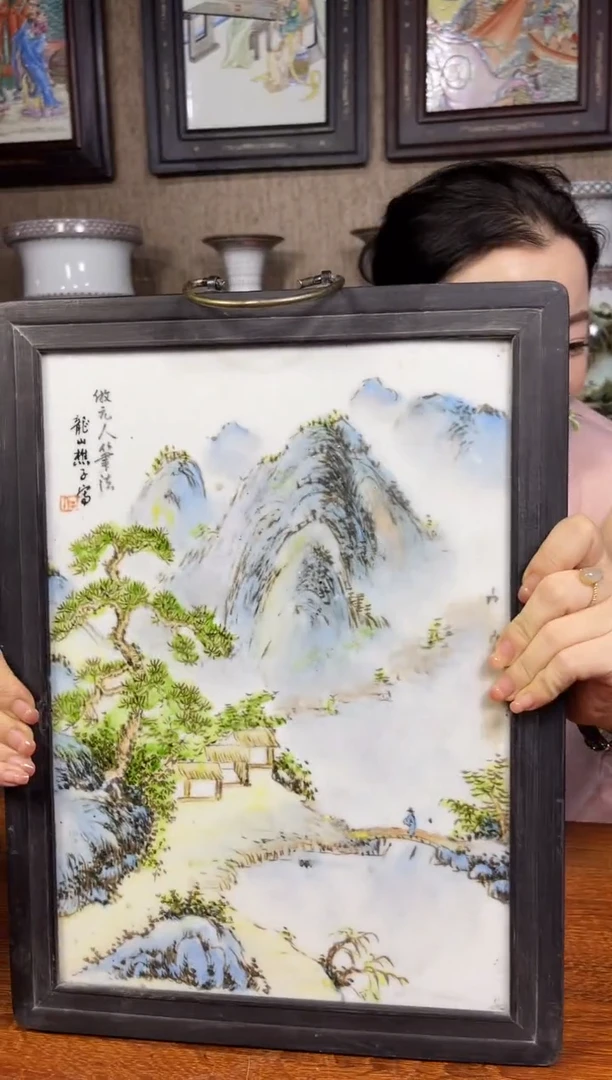 瓷片景德镇陶瓷摆件9.2816