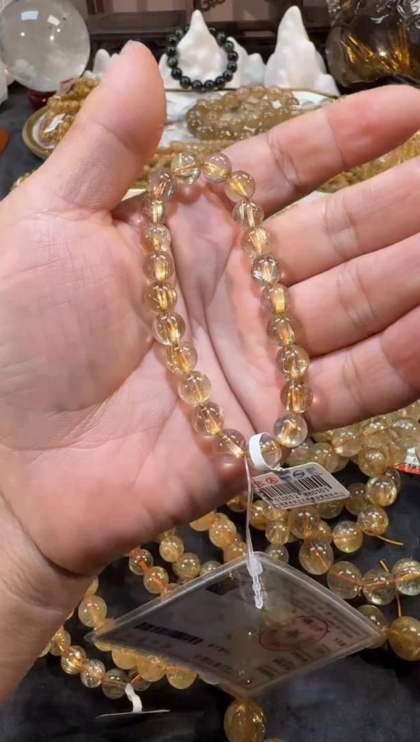 未镶嵌手串发晶SJ-617金发晶