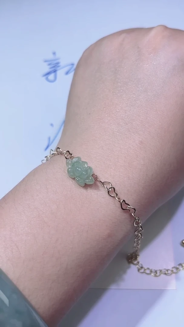 颈饰未镶嵌翡翠天然缅甸翡翠A货手链