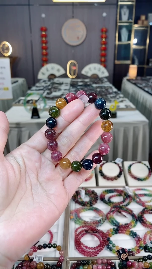 未镶嵌老矿碧玺单圈手串10mm+碧玺多样性发货一条hon