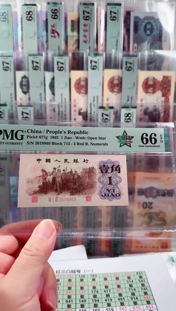 特稀冠317五星渡背红三凸PMG66朦胧