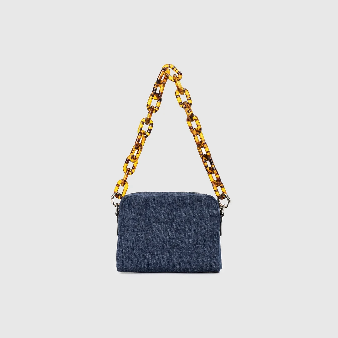 Discover Revive【普家中古】蓝色牛仔百搭潮流小方包25108