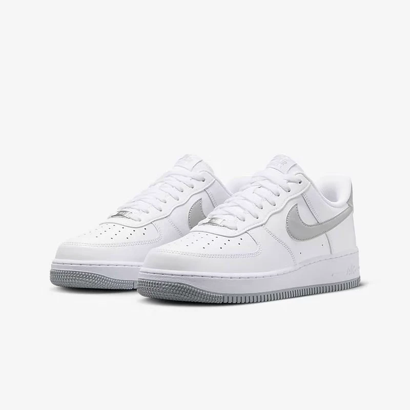耐克AIR FORCE 1 AF1灰白空军一号低帮小白鞋运动板鞋FJ4146100