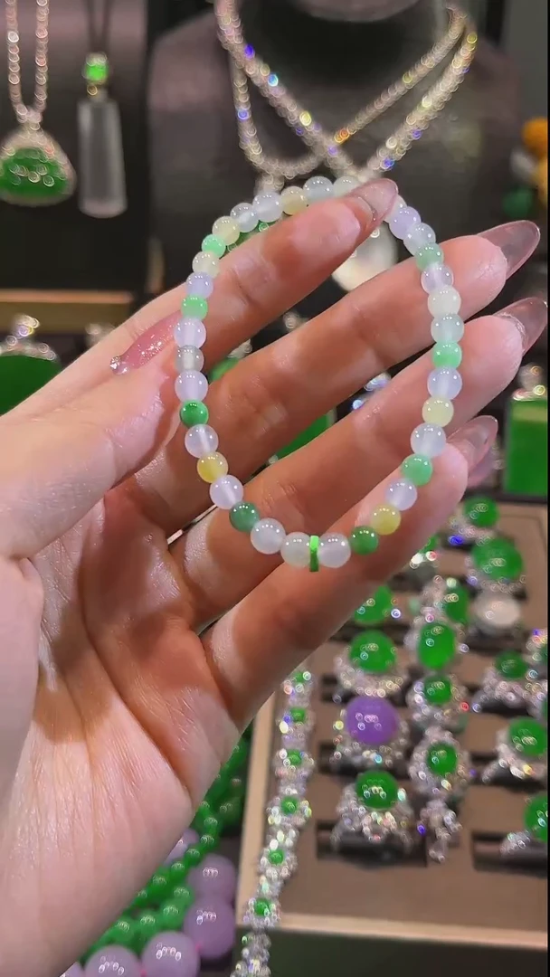 未镶嵌手链翡翠手串