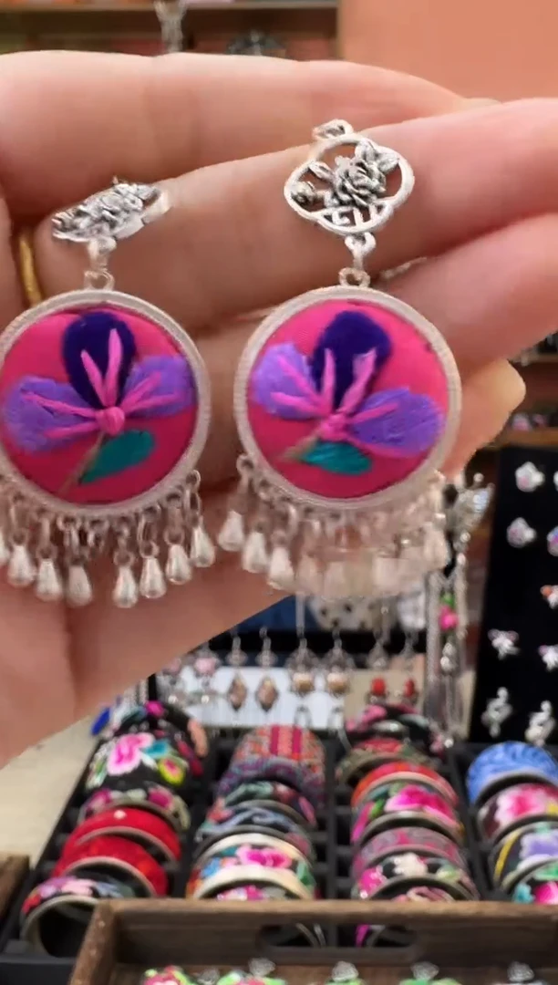 织绣艺枝独绣老绣饰品9