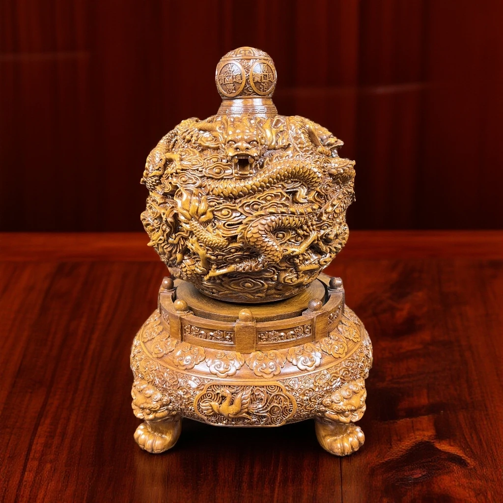 九龙乾坤鼎时来转运珠玄关博古架公司门店送人送礼乔迁之喜