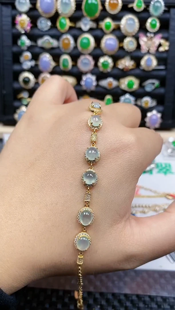 银S925镶嵌戒指翡翠249