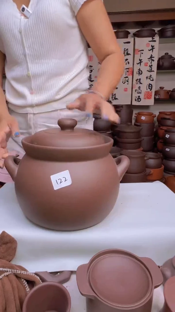 宜兴紫砂7升大肚煲122