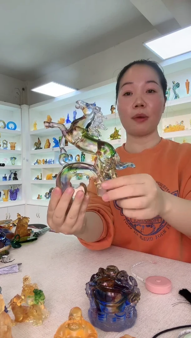 手工艺品琉璃马17*17