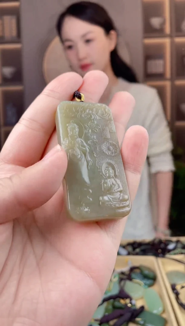 颈饰未镶嵌和田玉拍一发一，多样性发货