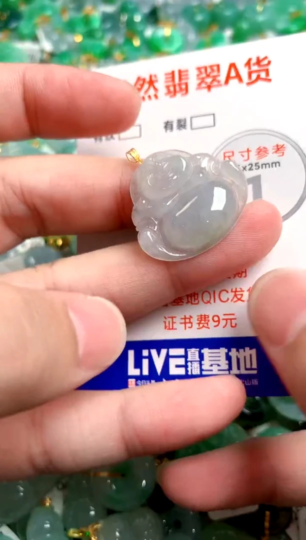 翡翠18K金镶嵌颈饰26100511