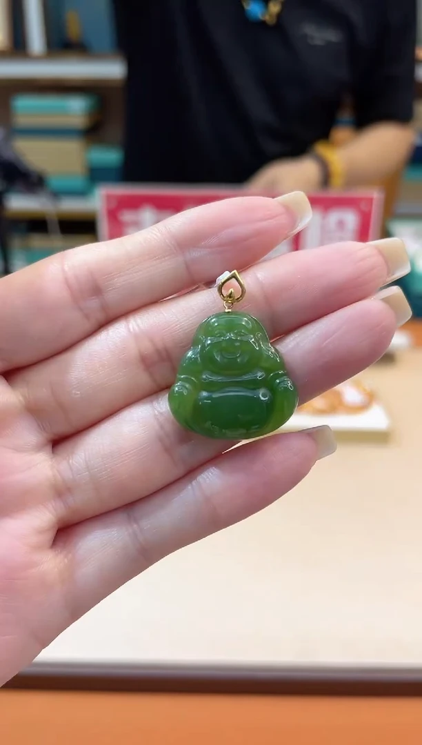 18K金镶嵌手链和田玉@@ZY20311016