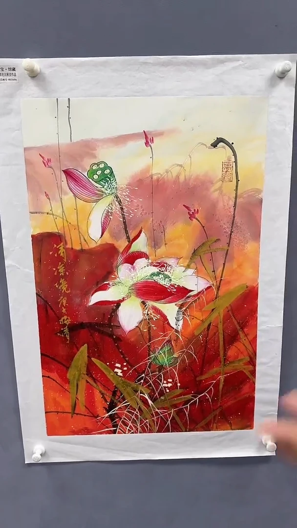 国画梅清绘画2.7pc花鸟