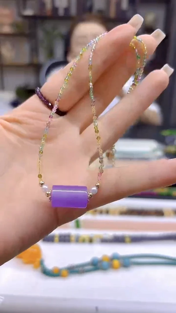 翡翠未镶嵌颈饰DIY款X532