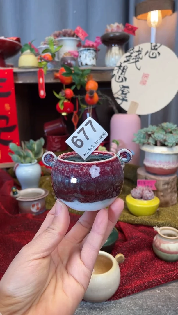 【闪购商品】摆件677知木小芳花盆编号