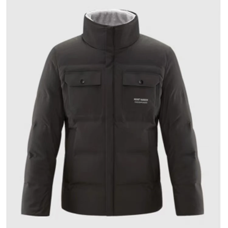 撤柜剪标！毛领可拆冬季新款口袋保暖白鸭绒带毛领羽绒服057A