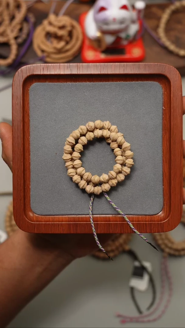 柏香籽/百香籽手串土星横打半串7.5