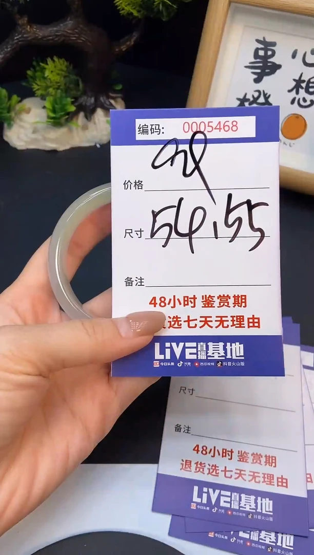 未镶嵌手镯翡翠0005468