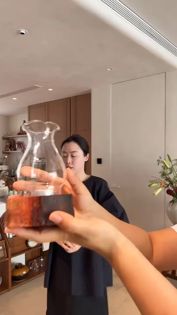 茶道摆件0000玻璃烛台6506