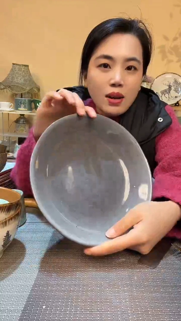 瓷片9英寸深盘  介意勿拍