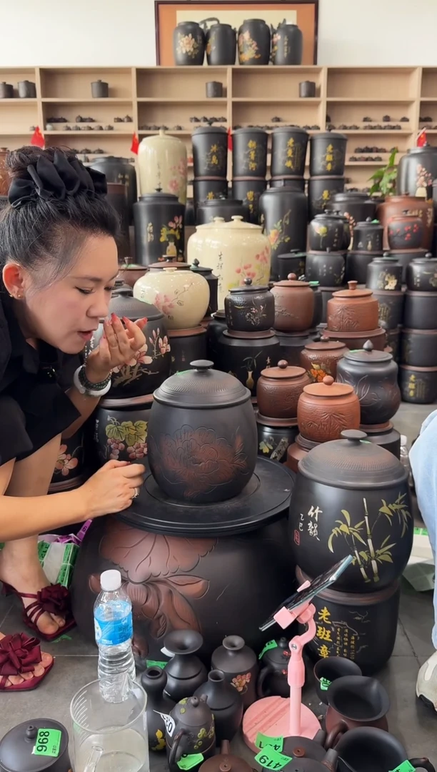 罐完品茶叶罐龙蛋牡丹花  283
