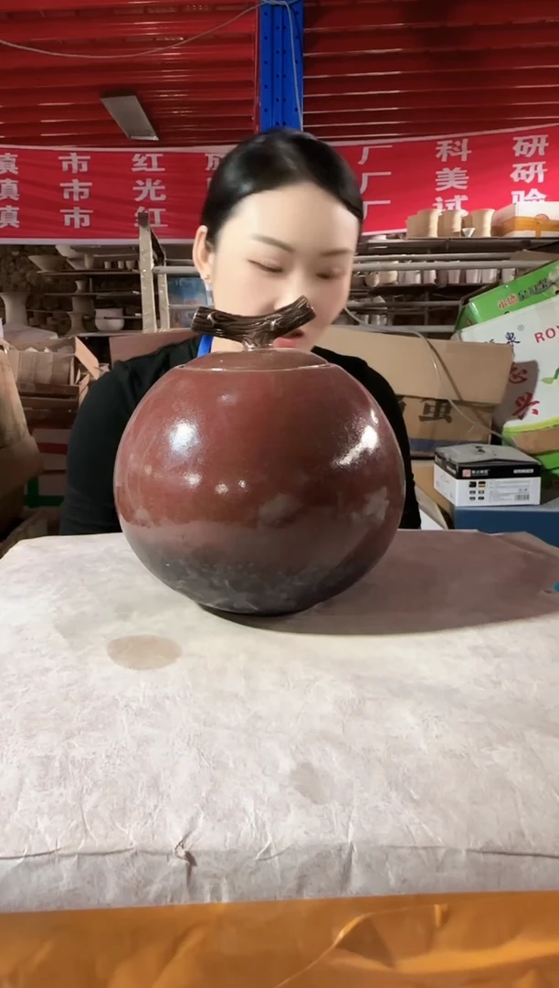 其他B676景德镇制陶瓷茶叶罐一件