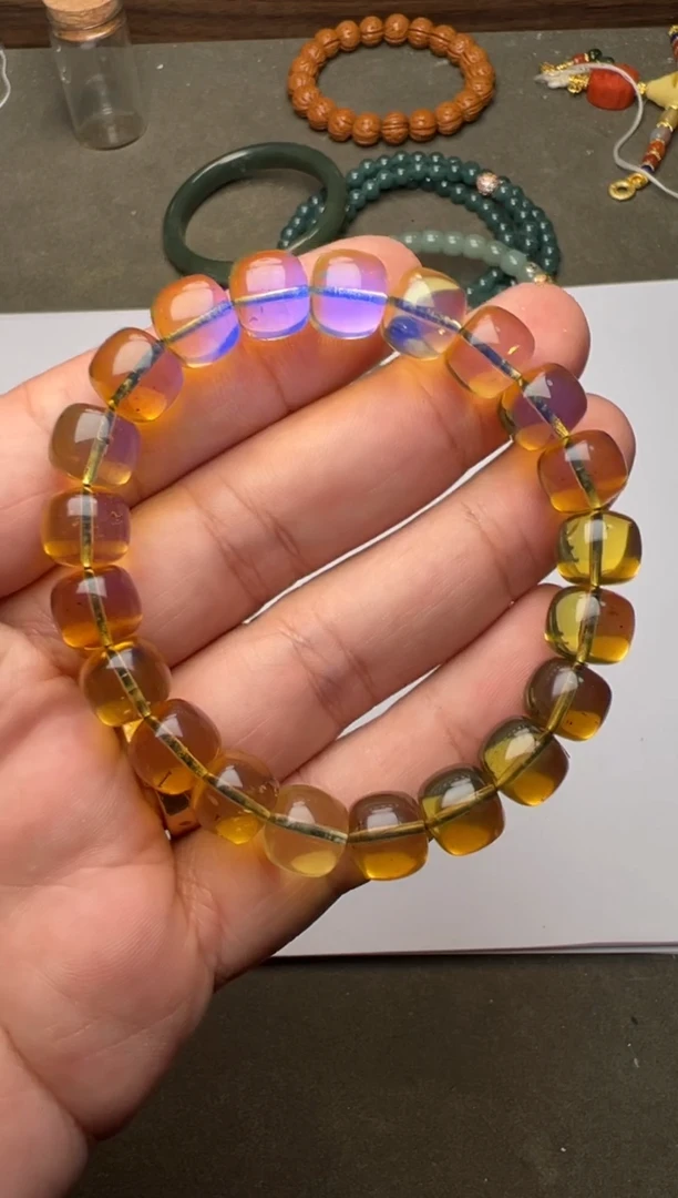 【闪购商品】蓝珀手串未镶嵌蓝珀手串