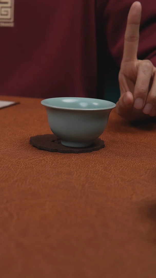 【闪购商品】杯汝州原产地仿古压手杯微瑕