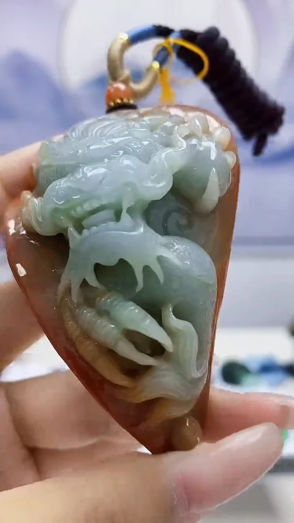 定制翡翠未镶嵌5060xx-毛货挂件174